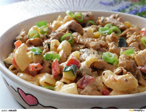 Krémové těstoviny s kuřecím masem